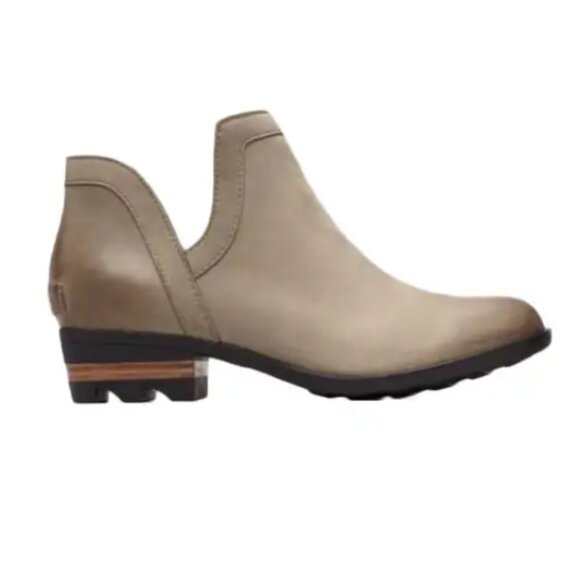 Sorel - Lolla Cut Out Bootsie Pull-On Bootie LL3264-240 | 8 | Sage Taupe Gray - Picture 1 of 15